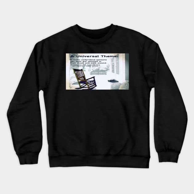 Universal theme example Crewneck Sweatshirt by KayeDreamsART